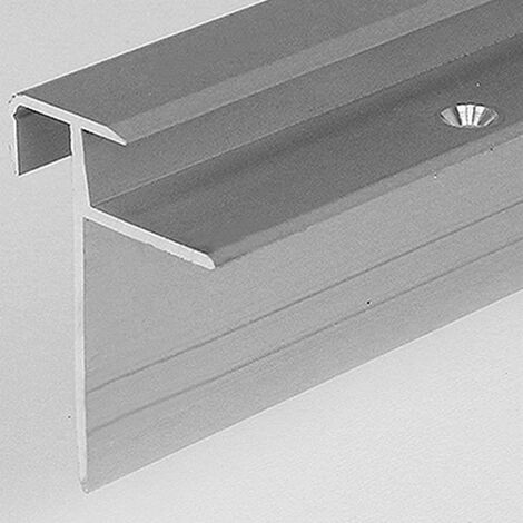 Laminat-Treppenkante Lively / Winkelprofil, Einfasshöhe 8,5 mm, 33 mm breit, Aluminium eloxiert, gebohrt-bronze dunkel-1000 - bronze dunkel