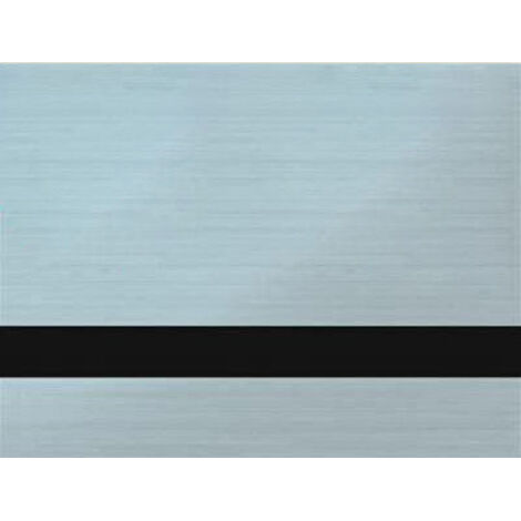 Laminato per incisione argento spazzolato/nero 0,5 mm LZ-991-005A