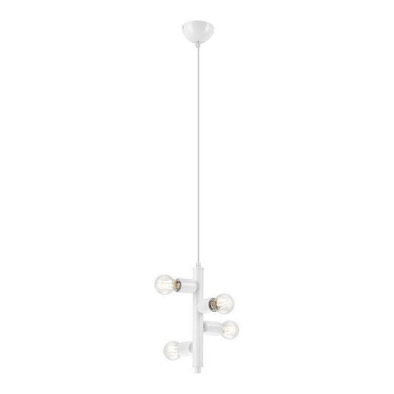 Image of Lamkur Lighting - Lamkur Linda Modern Plafoniera a sospensione multibraccio bianca, 4x E27