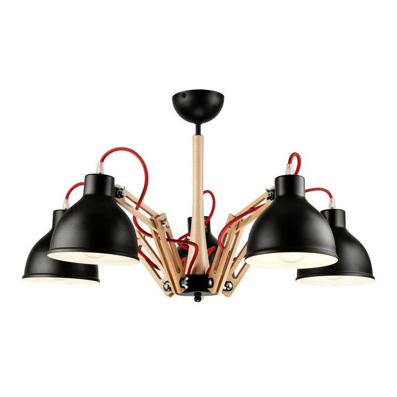 Image of Lamkur Lighting - Lamkur Marcello Adjustable Plafoniera a sospensione multibraccio naturale, 5x E27