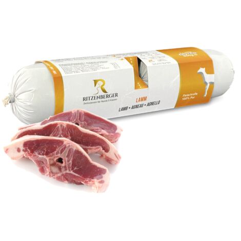 Lamm  Doppelbrötchen (2x400g)  Reines Fleisch  Nahrungsmittelunverträglichkeiten  Ritzenberger