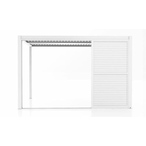 LAMM - laterale scorrevole con lamelle per pergola bioclimatica da 4 m