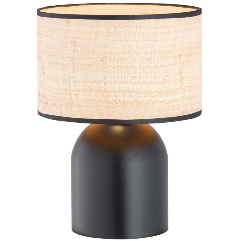 Epikasa - Lamp à Poser Aspen, Acier peint par poudrage, Noir, Marron, 25x35x25 cm