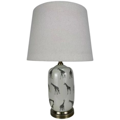 Lamp and Shade - Ceramic - L14 x W14 x H41 cm