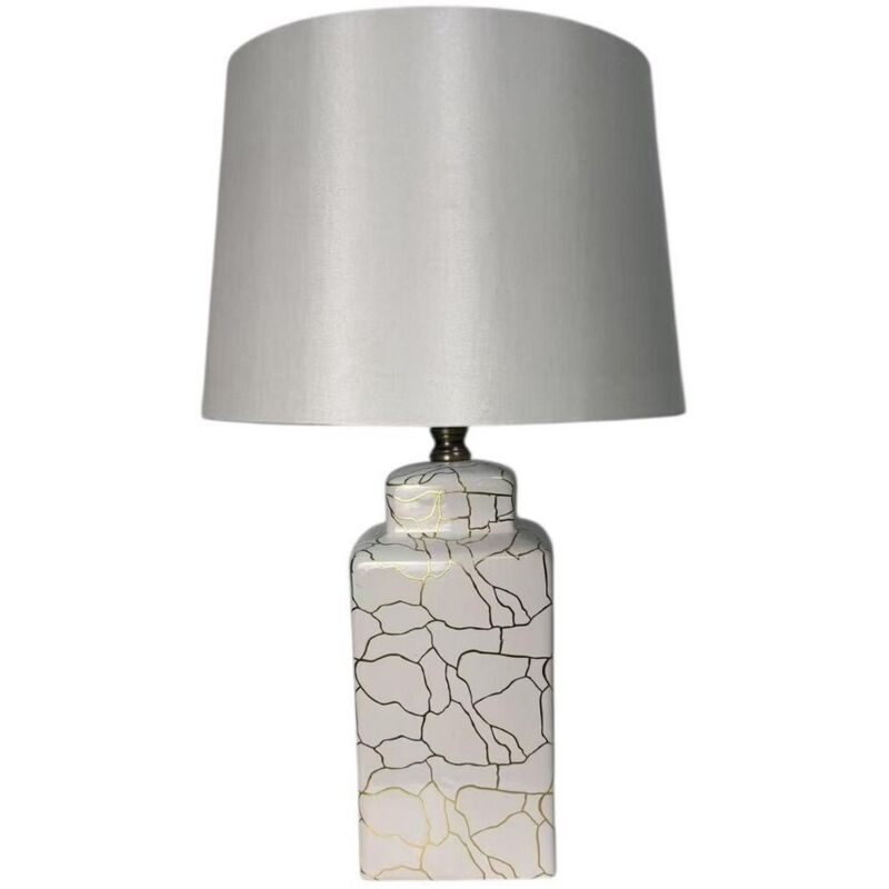 Lamp and Shade - Ceramic - L15 x W15 x H41 cm