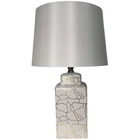 Lamp and Shade - Ceramic - L15 x W15 x H41 cm