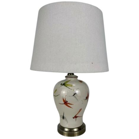 Lamp and Shade - Ceramic - L16 x W16 x H37 cm