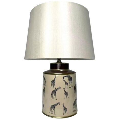 Lamp and Shade - Ceramic - L17 x W17 x H33 cm