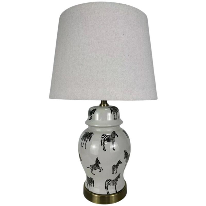 Lamp and Shade - Ceramic - L18 x W18 x H40 cm