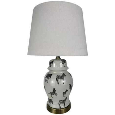 Lamp and Shade - Ceramic - L18 x W18 x H40 cm