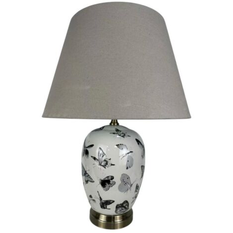 Lamp and Shade - Ceramic - L22 x W22 x H41 cm