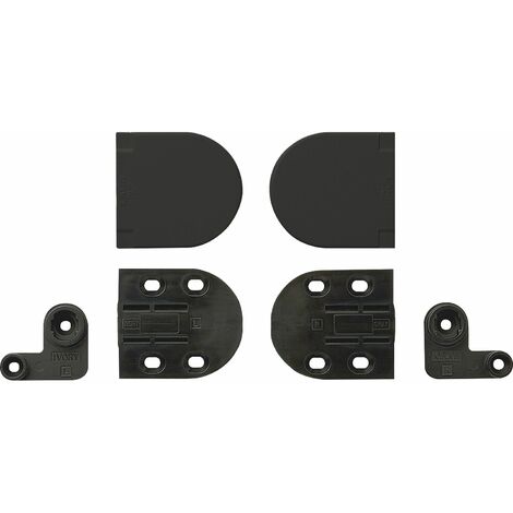 LAMP® Deckelscharnier HG-JHM16-34 klein Aluminium/Kunststoff schwarz