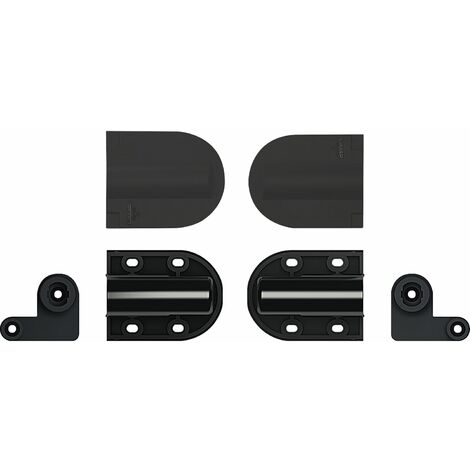LAMP® Deckelscharnier HG-JHM20-80 groß Aluminium/Kunststoff schwarz