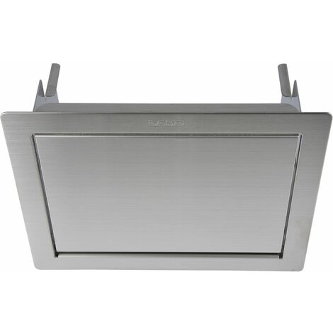 LAMP® Einwurfklappe gedämpft eckig 218 x 164 mm Edelstahl