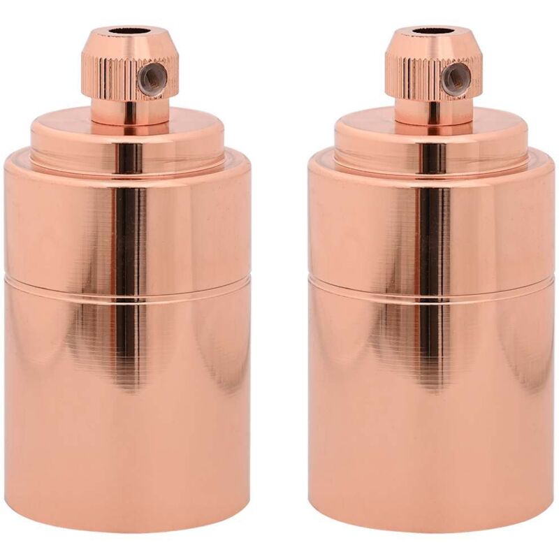 Lamp Holders 2 pcs Rose Gold E27 Vidaxl