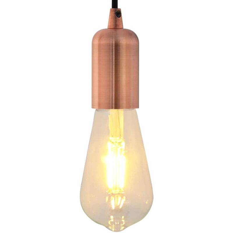Lamp Holders 2 pcs Red Bronze E27 Vidaxl