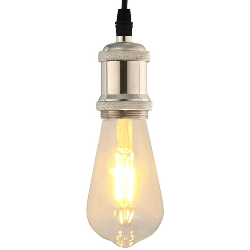 Lamp Holders 2 pcs Satin Nickel E27 Vidaxl