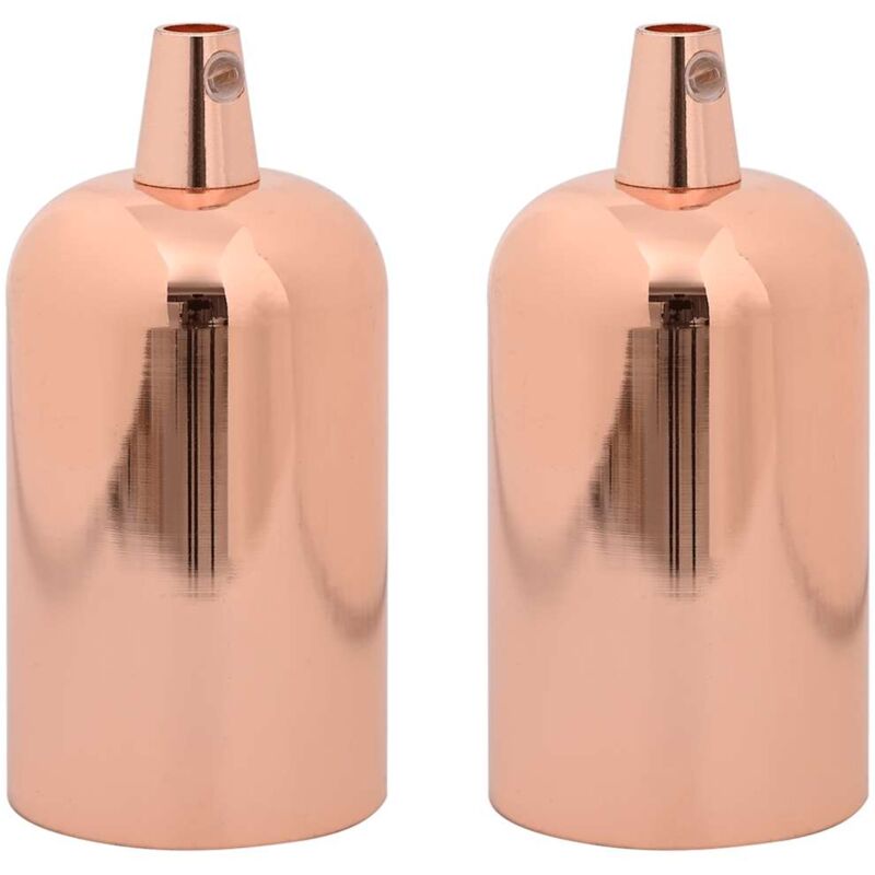 Lamp Holders 2 pcs Rose Gold E27 Vidaxl