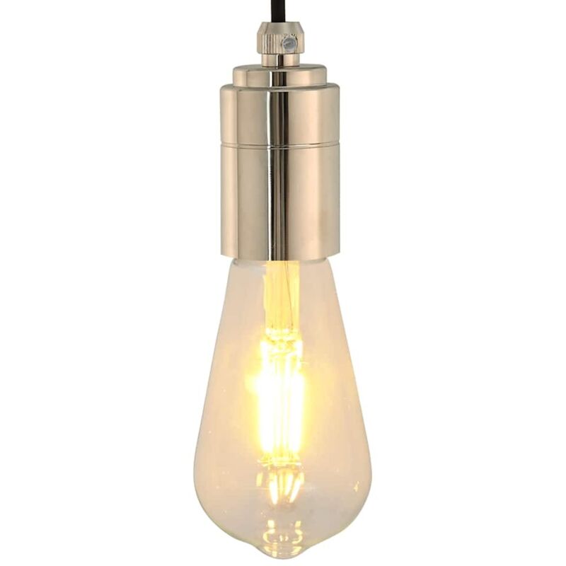 Lamp Holders 2 pcs Satin Nickel E27 Vidaxl
