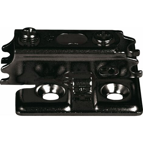 LAMP® Kreuzmontageplatte J95, Schrauben, Distanz 0 mm, schwarz