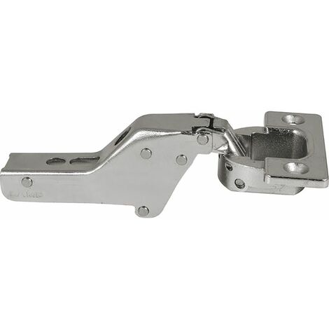 LAMP® Schwerlast Möbel Scharnier 95°, Innenanschlag, mit Feder, vernickelt