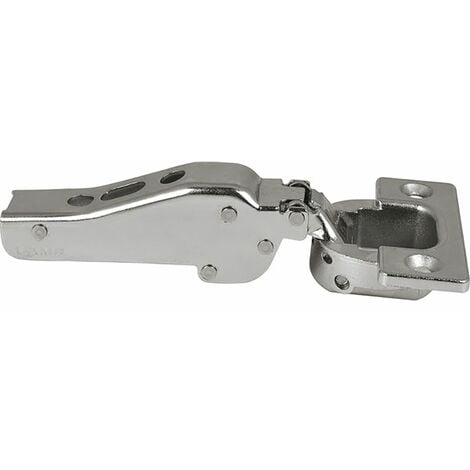 SUGATSUNE LAMP® Schwerlast Möbel Scharnier 95°, Mittelanschlag, mit Feder, vernickelt