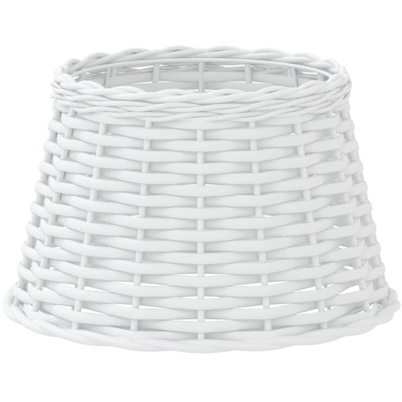 Lamp Shade White Ø38x23 Cm Wicker Vidaxl
