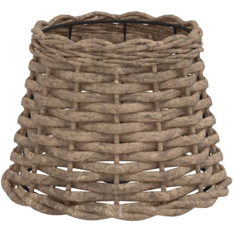 Lamp Shade Brown Ø20x15 Cm Wicker Vidaxl