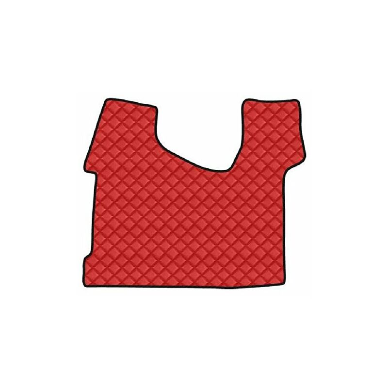 96386 Tappeto Centrale Ecopelle, Rosso - Lampa