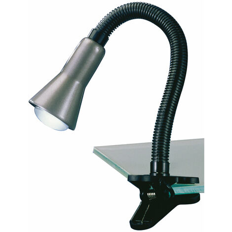 Lampa a morsetto da Interno  E14 in Plastica Alluminio