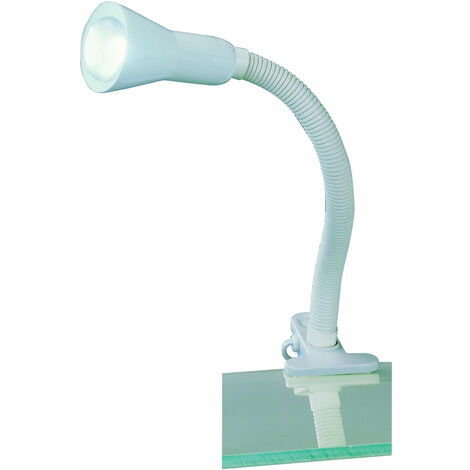 Lampa a morsetto da Interno  E14 in Plastica Bianco