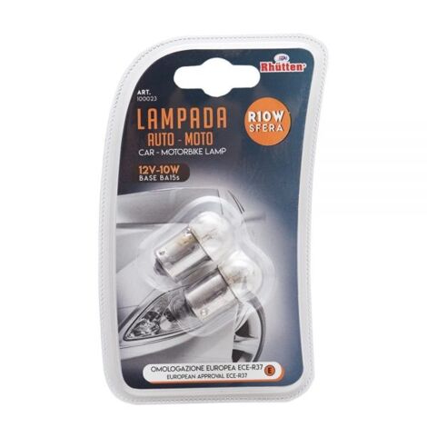 LAMPADA 12V 10W SFERA BL. DA 2 PZ.