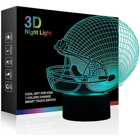 Illuminazione 3D Mood Lamp Lampada per illusione ottica con 7 colori 3D Pineapple Night Light per lampada da scrivania 