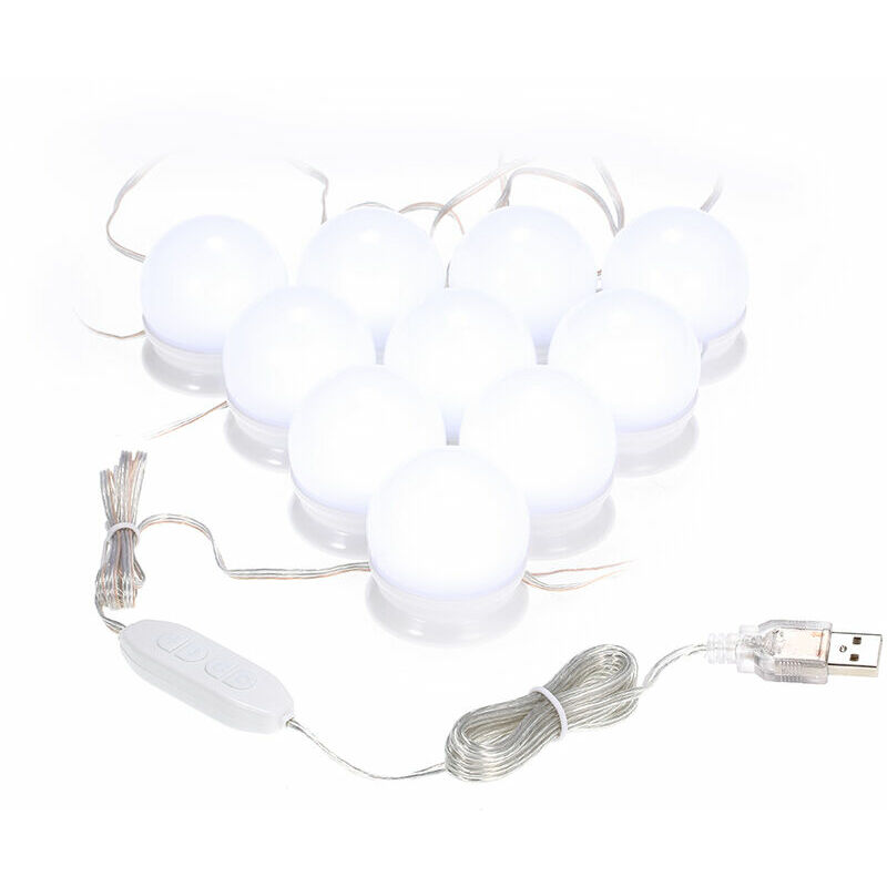 Lampada a bulbo per specchio per il trucco a tre