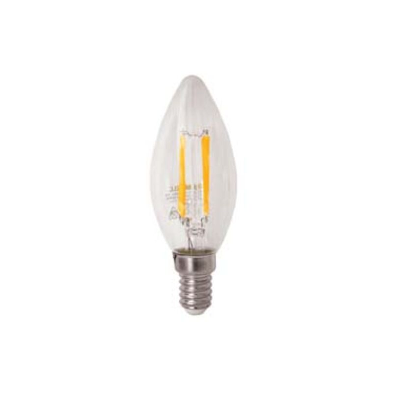 Image of Duracelllighting - Lampada a filamento led oliva chiara e14 - 4w e14 - 2700°k calda - 470lm - 320° 5 pezzi Duracell lighting