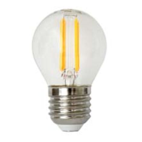 Lampada a filamento led sfera chiara e27 - 4w - e27 - 2700°k calda - 470 lm - 320° 4 pezzi Duracell lighting