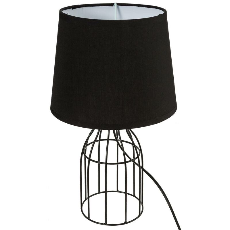 Image of Atmosphera - Lampada a filo Moca in metallo nero H35cm - Tondo créateur d'intérieur - Tondo