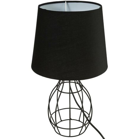 Lampada a filo Moca in metallo nero H35cm - Ovale - Atmosphera créateur d'intérieur