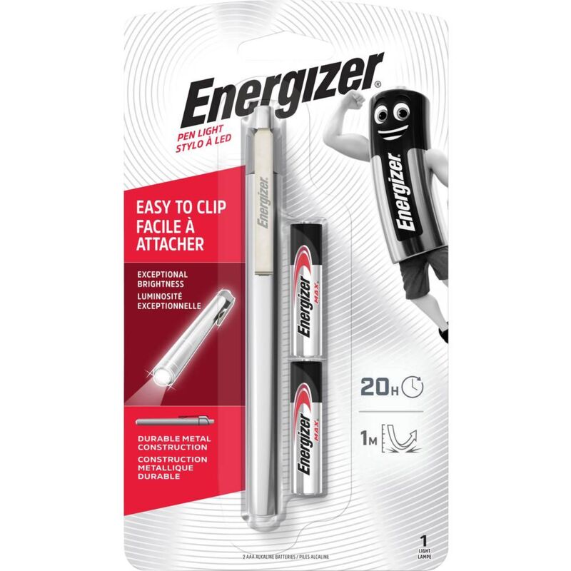 Image of Energizer - Metal Penlight led (monocolore) Lampada a forma di penna Penlight a batteria 35 lm 20 h 50 g