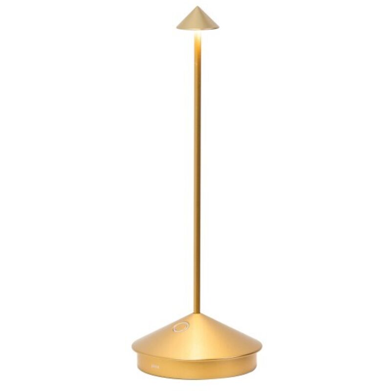 Zafferano - Lampe de table led rechargeable et réglable Pina Pro Gold - 2,2 w, 2 200-2 700-3 000 k, IP54 Zafferano - Lampe de table led rechargeable et réglable Pina Pro Gold - 2,2 w, 2 200-2 700-3 000 k, IP54