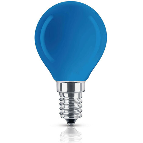 Lampada A Led E14 G45 4W 220V Colore Blu Blue