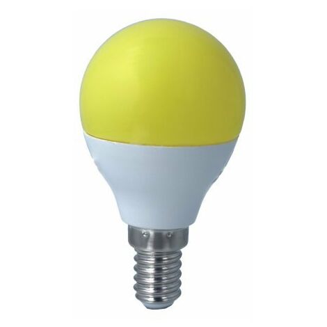 Lampada A Led E14 G45 4W 220V Colore Yellow Giallo