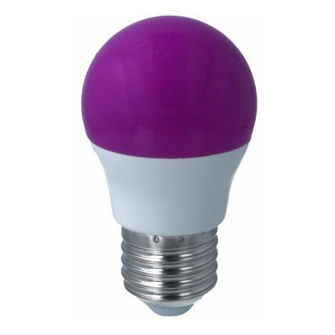 Lampada A Led E27 G45 4W 220V Colore Purple Viola