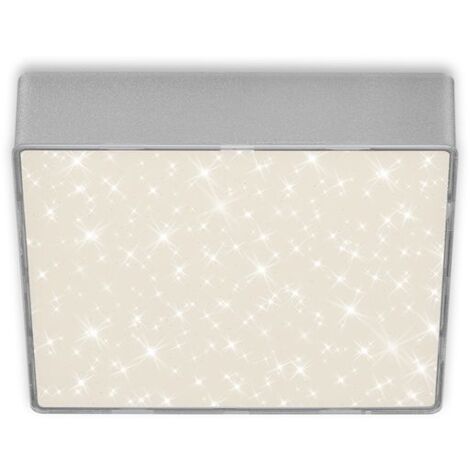 Lampada a LED IP20 cielo stellato 11 W metallo argento-plastica Briloner