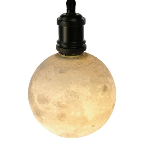 LAMPADA A LED LUNA MOON BIANCA 14.5X14.5X17CM, CASA, DECORAZIONI CASA