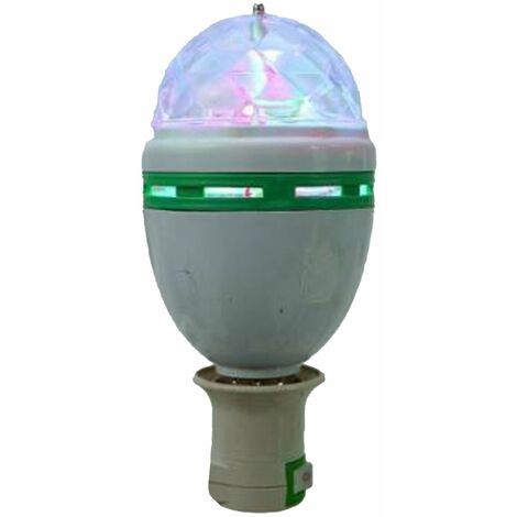 Lampada a led multicolore rotante con spina per illuminazioni da 17 cm