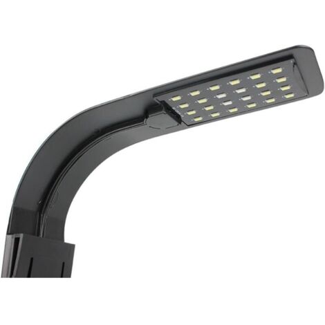 Lampada a LED per acquario KZQ, lampada a clip ultrasottile per piante da acquario (luce nera, bianca)
