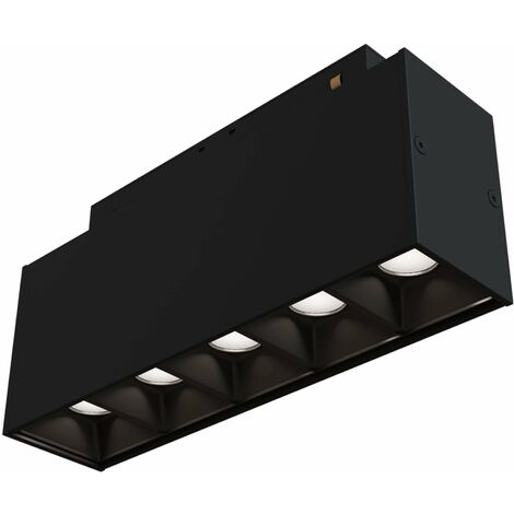 Lampada a LED per Sistema Illuminazione Binario 10W 3000K in Alluminio Points  Nero