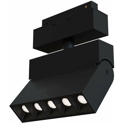 Lampada a LED per Sistema Illuminazione Binario 10W 4000K in Alluminio Points  Nero