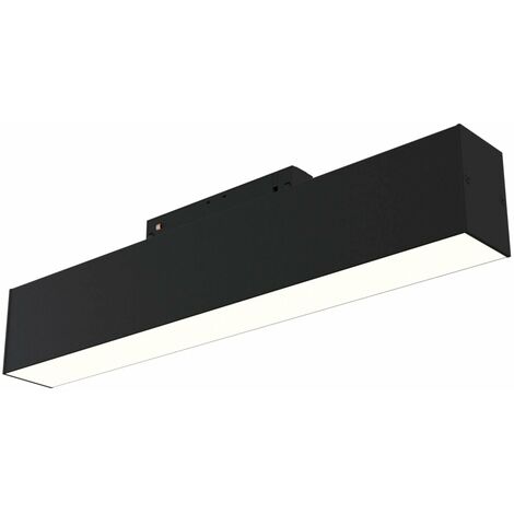 Lampada a LED per Sistema Illuminazione Binario 12W 3000K in Alluminio Basis  Nero